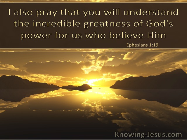 Ephesians 1:19 That You Will Understand The Incredible Greatness of God (windows)01:31